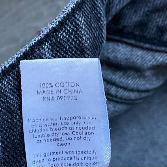 PacSun Mom Jeans Ripped Faded Black 29 High Rise Distressed - Picture 6 of 11